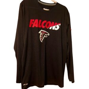 Men Nike Nfl Atlanta falcons long sleeve performance tshirt Large L